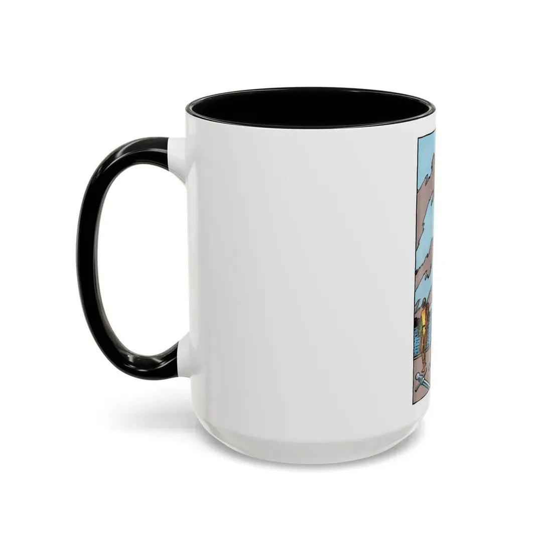 The 5 of Swords (Tarot Card) Accent Coffee Mug - Go Mug Yourself