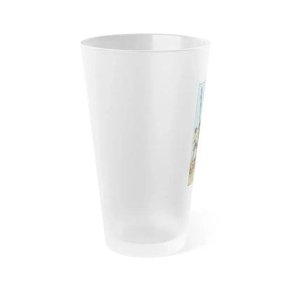 The 5 of Wands (Tarot Card) Frosted Pint Glass 16oz - Go Mug Yourself