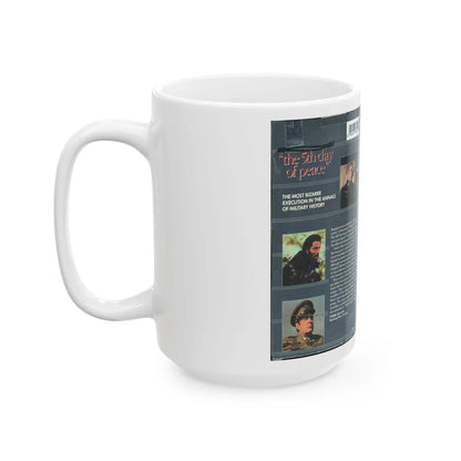 THE 5TH DAY OF PEACE VIDEO GEMS THE MOST BIZARRE EXECUTION IN THE ANNALS OF HISTORY (VHS COVER) - White Coffee Mug-Go Mug Yourself