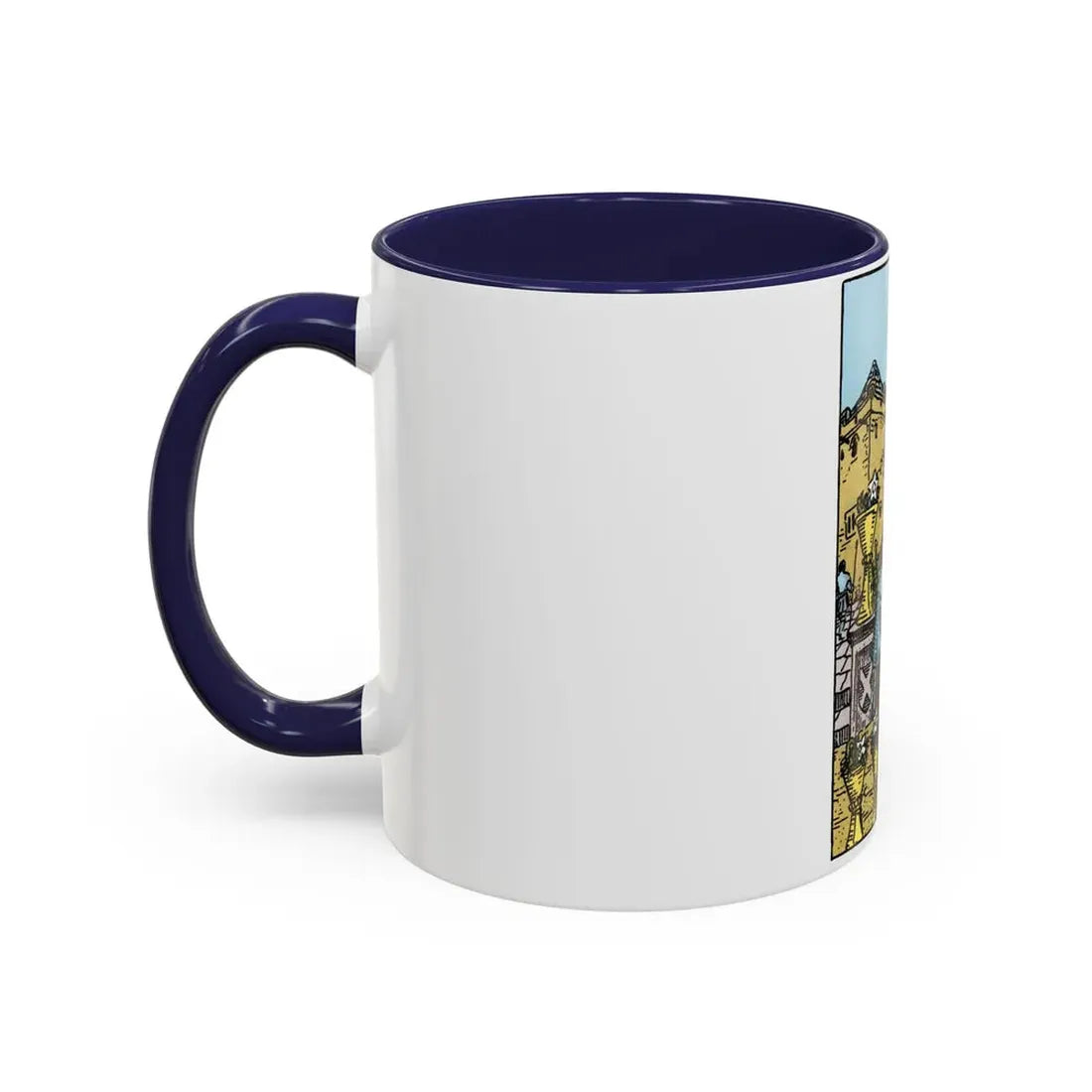 The 6 of Cups (Tarot Card) Accent Coffee Mug - Go Mug Yourself