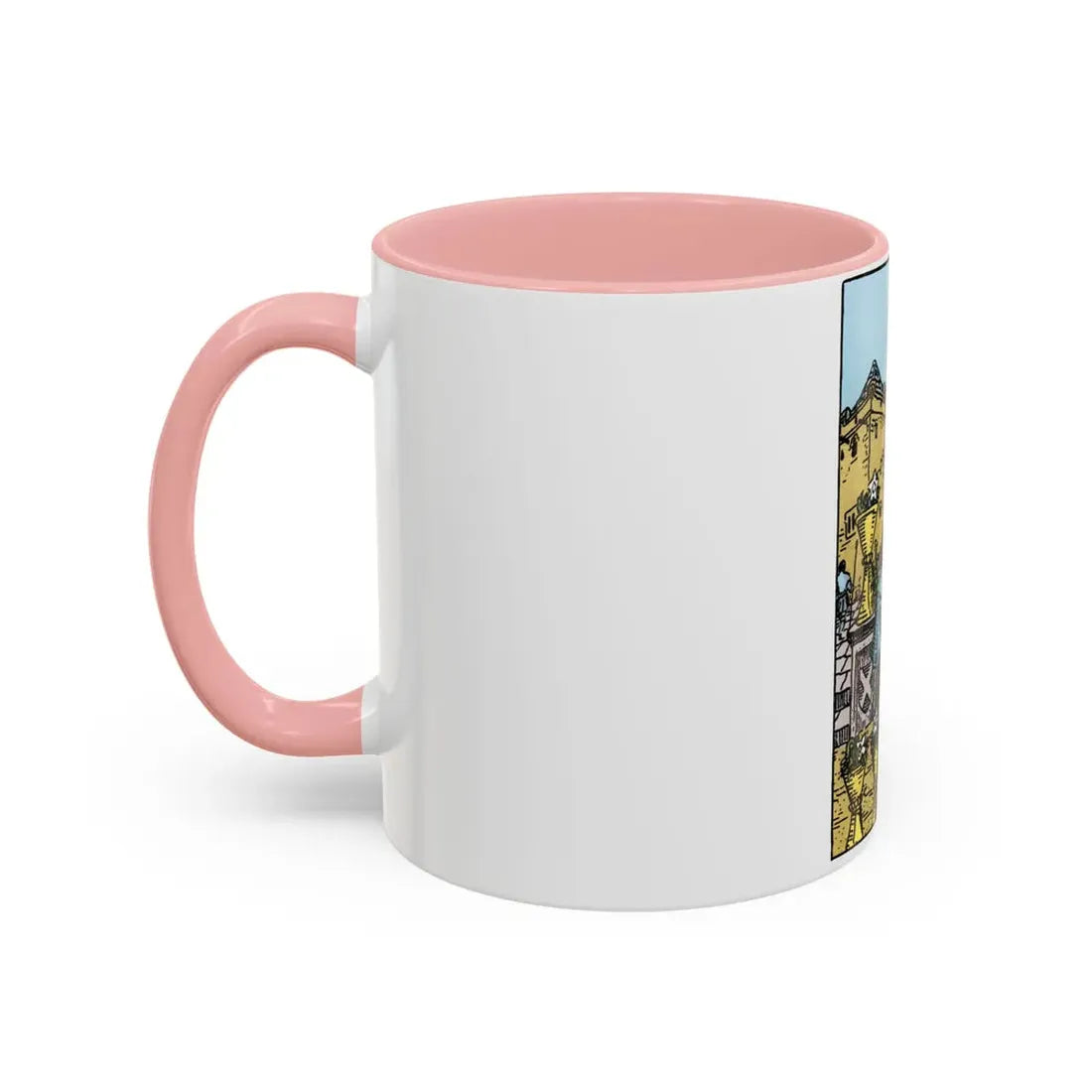 The 6 of Cups (Tarot Card) Accent Coffee Mug - Go Mug Yourself