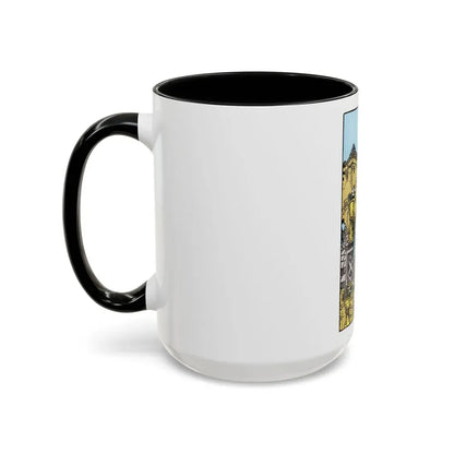 The 6 of Cups (Tarot Card) Accent Coffee Mug - Go Mug Yourself