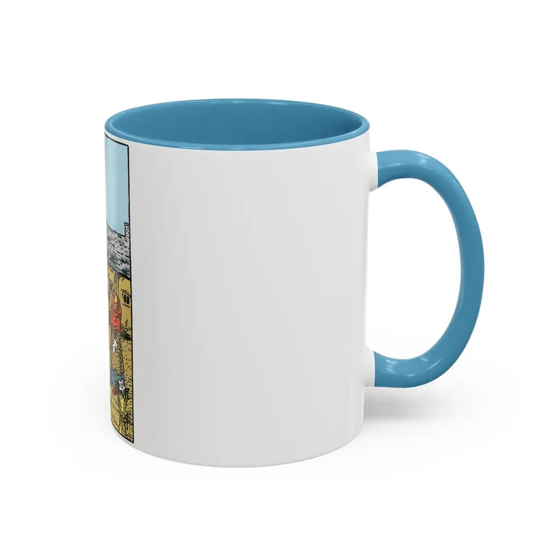 The 6 of Cups (Tarot Card) Accent Coffee Mug - Go Mug Yourself
