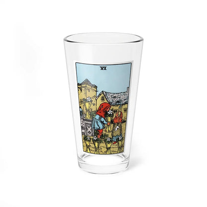 The 6 of Cups (Tarot Card) Pint Glass 16oz-16oz-Go Mug Yourself