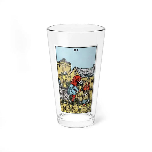 The 6 of Cups (Tarot Card) Pint Glass 16oz 16oz - Go Mug Yourself