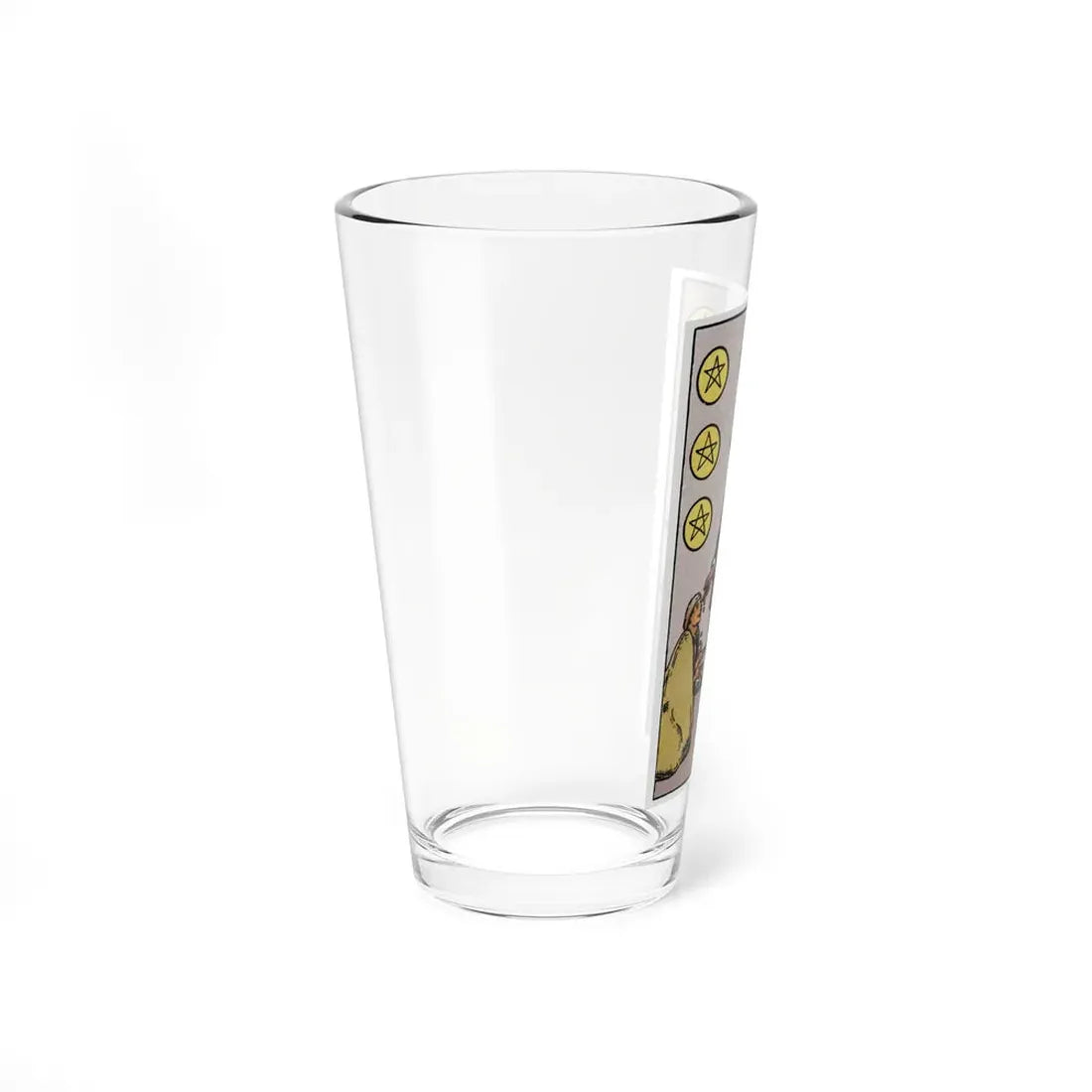 The 6 of Pentacles (Tarot Card) Pint Glass 16oz - Go Mug Yourself