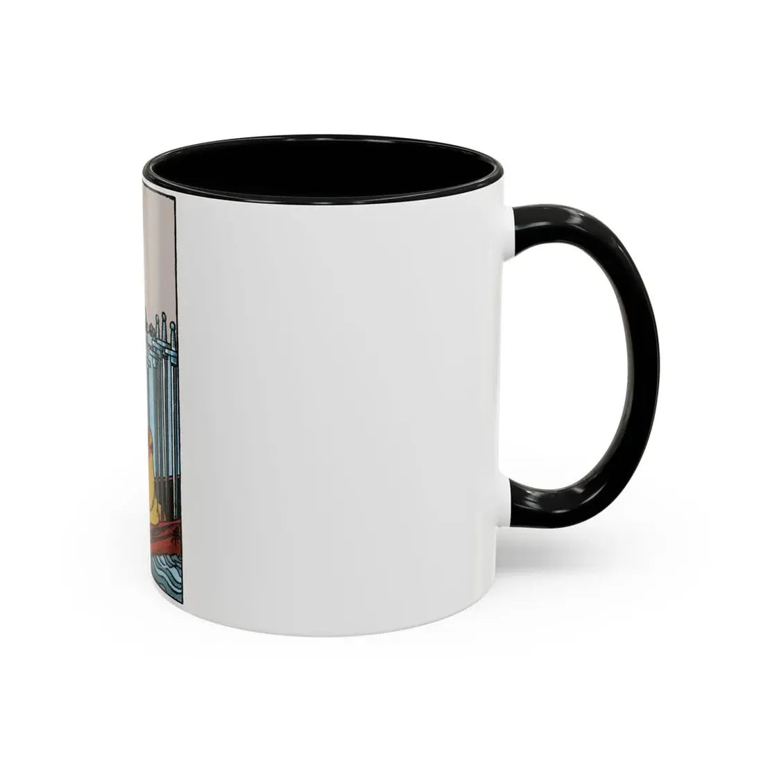 The 6 of Swords (Tarot Card) Accent Coffee Mug - Go Mug Yourself