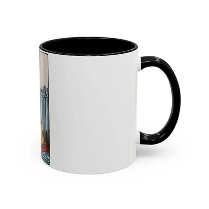 The 6 of Swords (Tarot Card) Accent Coffee Mug - Go Mug Yourself