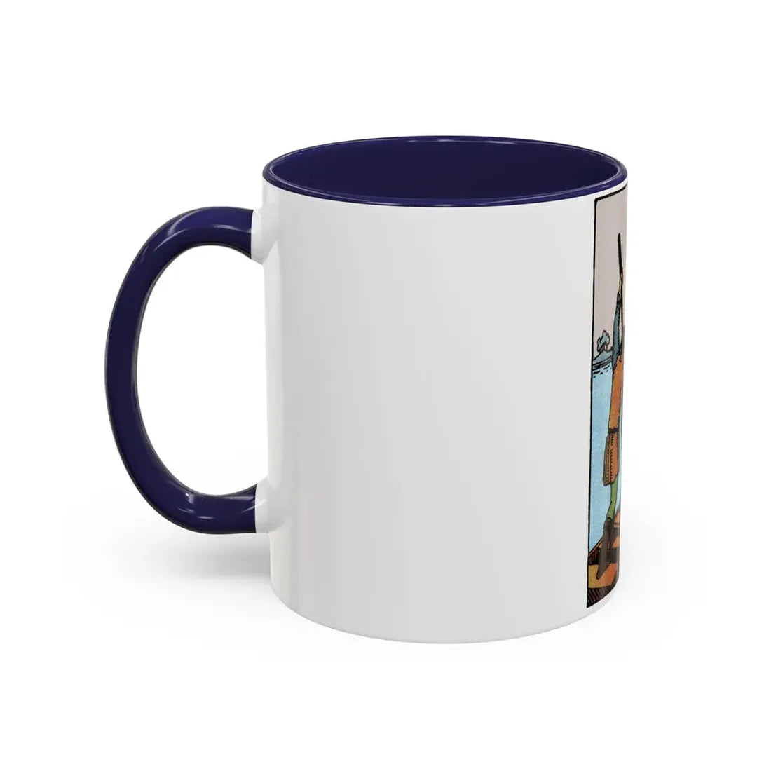 The 6 of Swords (Tarot Card) Accent Coffee Mug - Go Mug Yourself