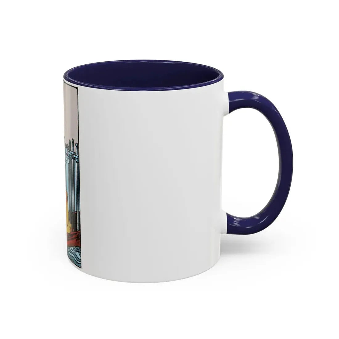 The 6 of Swords (Tarot Card) Accent Coffee Mug - Go Mug Yourself