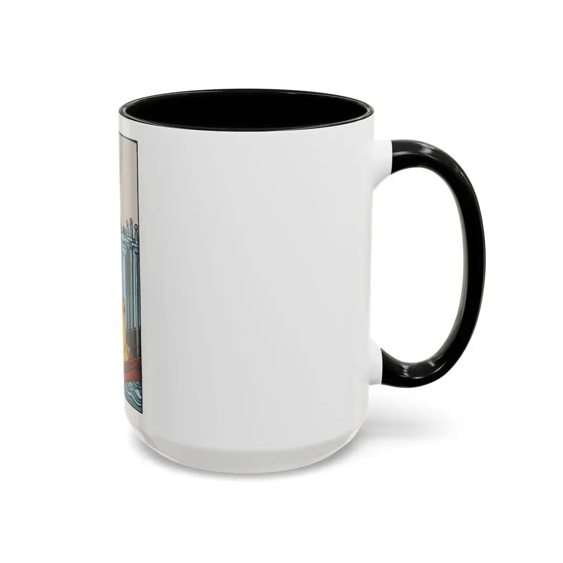 The 6 of Swords (Tarot Card) Accent Coffee Mug - Go Mug Yourself