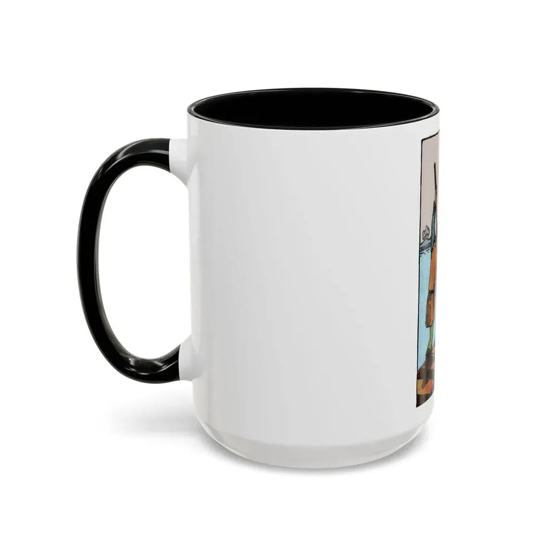 The 6 of Swords (Tarot Card) Accent Coffee Mug - Go Mug Yourself