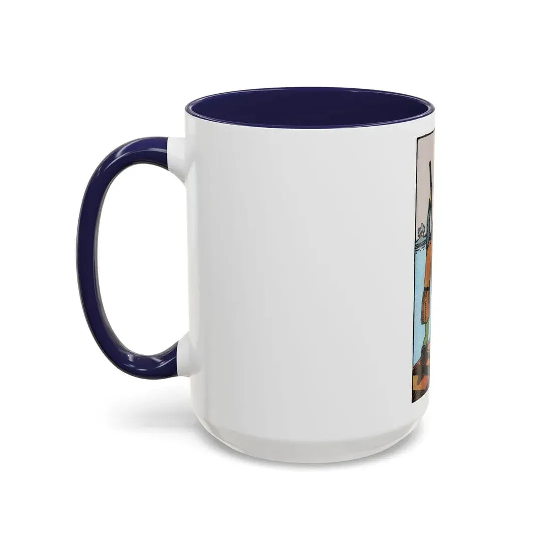 The 6 of Swords (Tarot Card) Accent Coffee Mug - Go Mug Yourself