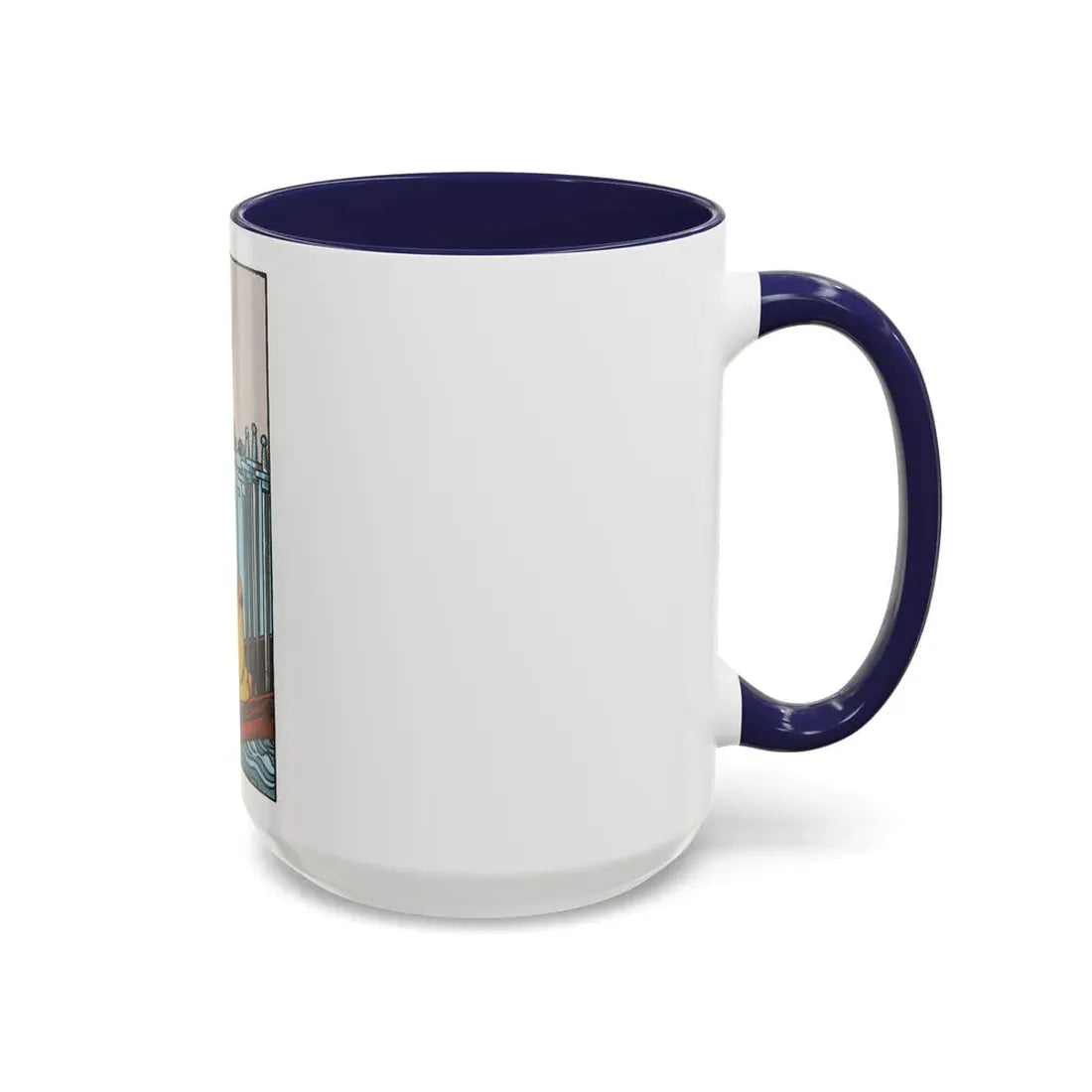 The 6 of Swords (Tarot Card) Accent Coffee Mug - Go Mug Yourself