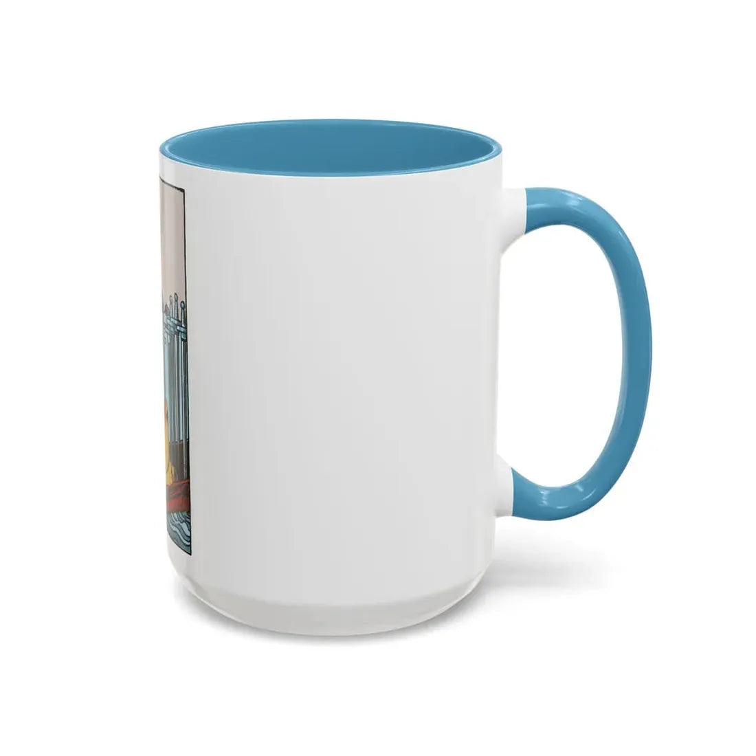 The 6 of Swords (Tarot Card) Accent Coffee Mug - Go Mug Yourself