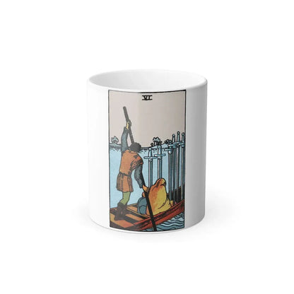 The 6 of Swords (Tarot Card) Color Changing Mug 11oz 11oz - Go Mug Yourself