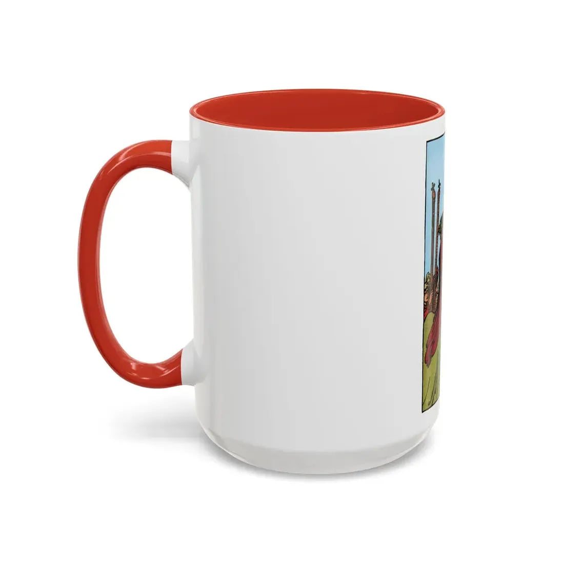 The 6 of Wands (Tarot Card) Accent Coffee Mug - Go Mug Yourself