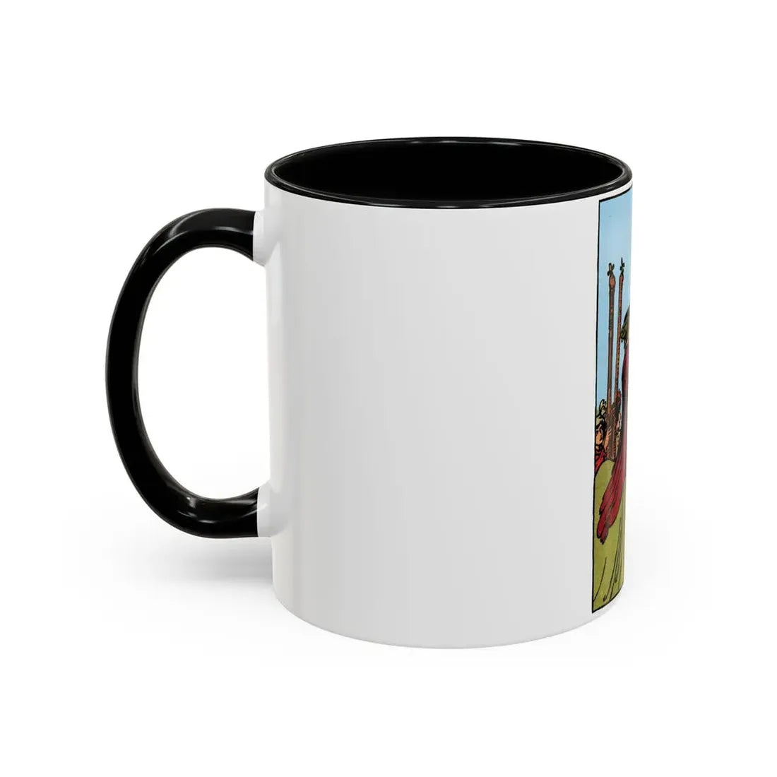 The 6 of Wands (Tarot Card) Accent Coffee Mug - Go Mug Yourself