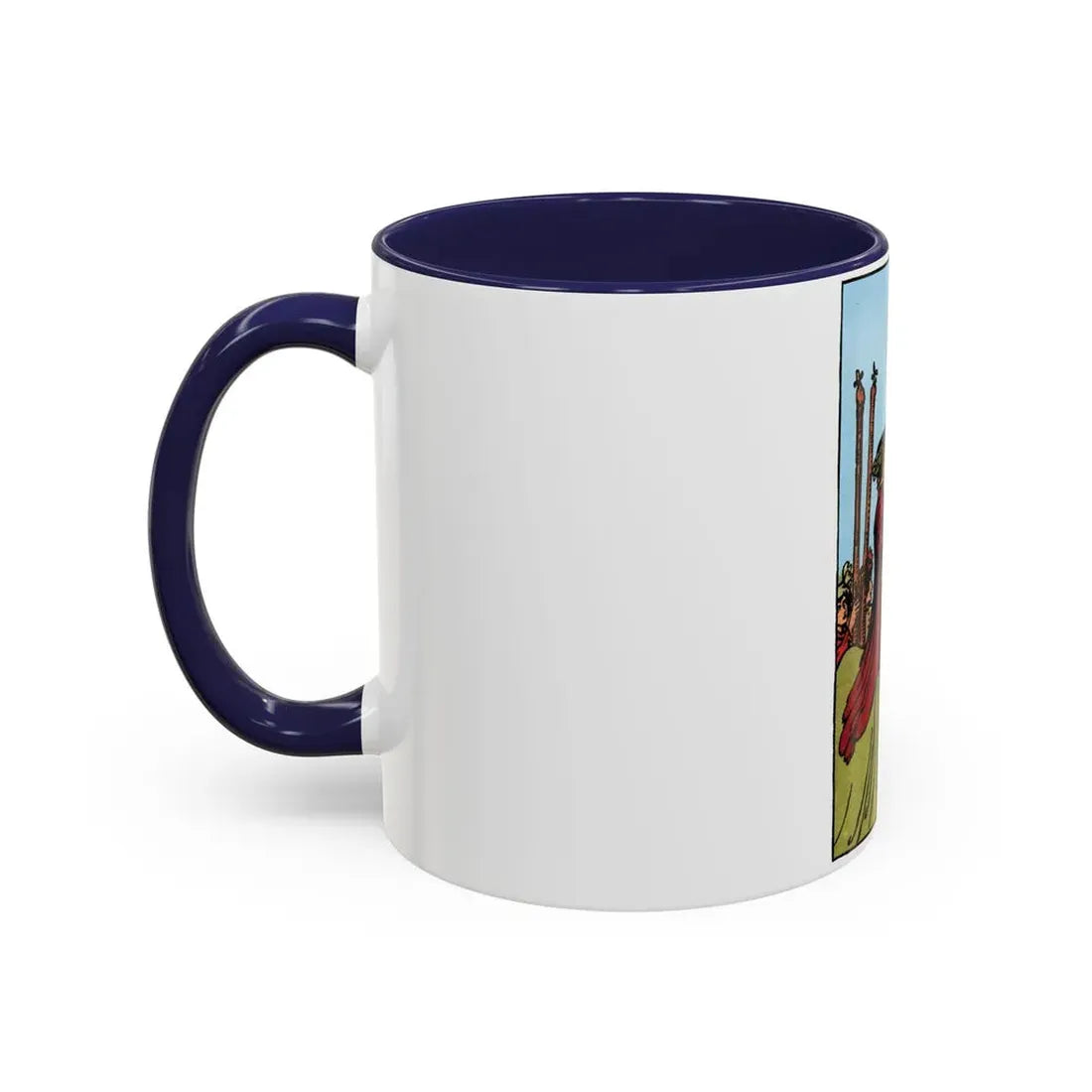 The 6 of Wands (Tarot Card) Accent Coffee Mug - Go Mug Yourself