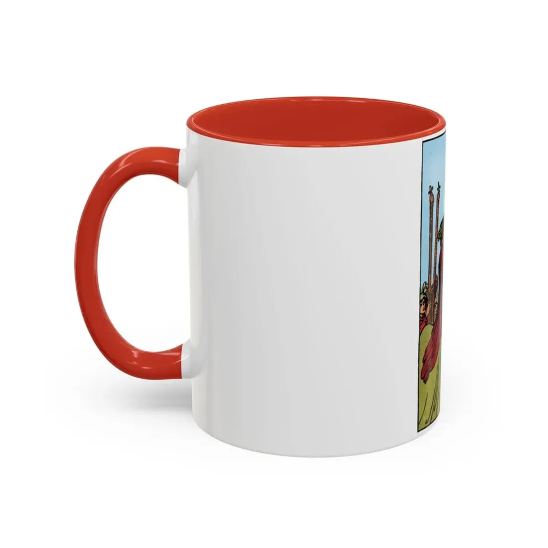 The 6 of Wands (Tarot Card) Accent Coffee Mug - Go Mug Yourself
