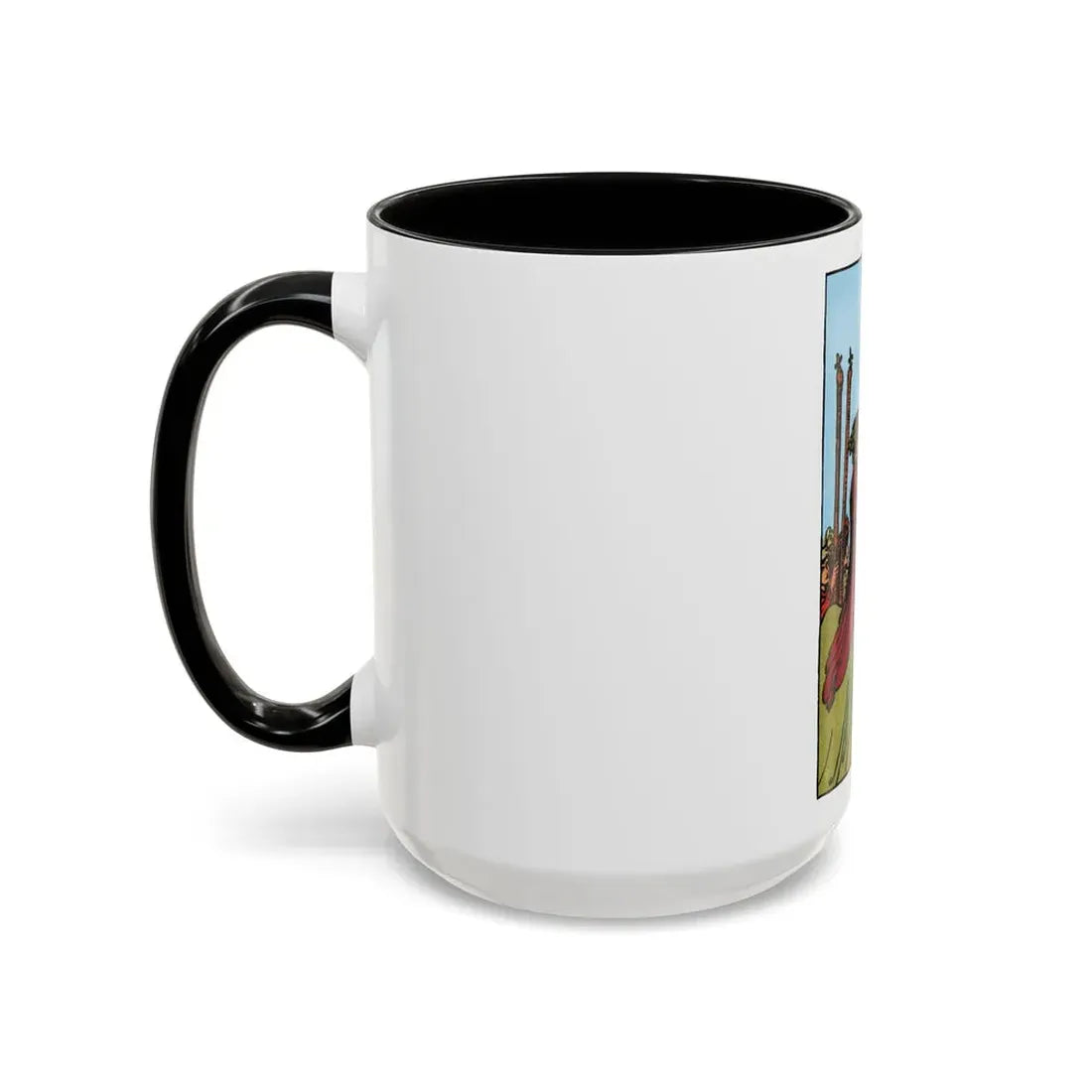 The 6 of Wands (Tarot Card) Accent Coffee Mug - Go Mug Yourself