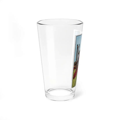 The 6 of Wands (Tarot Card) Pint Glass 16oz - Go Mug Yourself