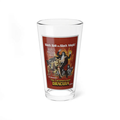 THE 7 BROTHERS MEET DRACULA 1974 Movie Poster - Pint Glass 16oz-16oz-Go Mug Yourself