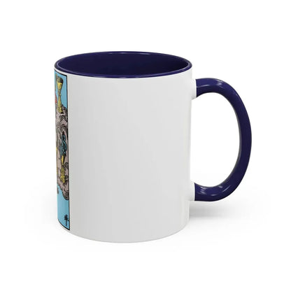 The 7 of Cups (Tarot Card) Accent Coffee Mug - Go Mug Yourself