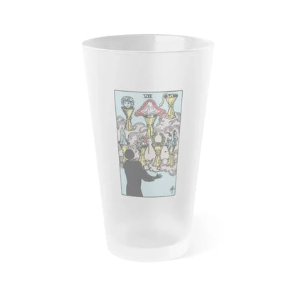 The 7 of Cups (Tarot Card) Frosted Pint Glass 16oz Default Title - Go Mug Yourself