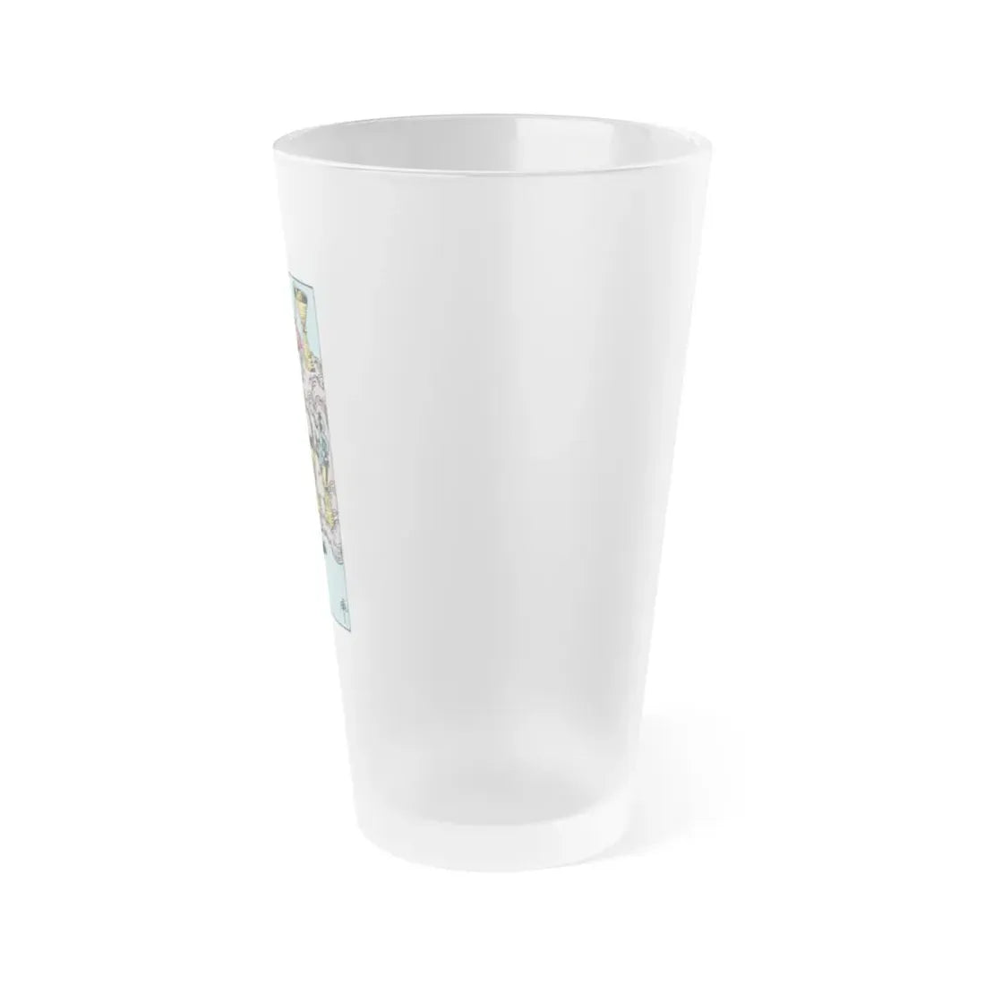 The 7 of Cups (Tarot Card) Frosted Pint Glass 16oz - Go Mug Yourself