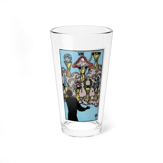 The 7 of Cups (Tarot Card) Pint Glass 16oz 16oz - Go Mug Yourself