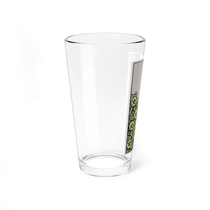 The 7 of Pentacles (Tarot Card) Pint Glass 16oz - Go Mug Yourself