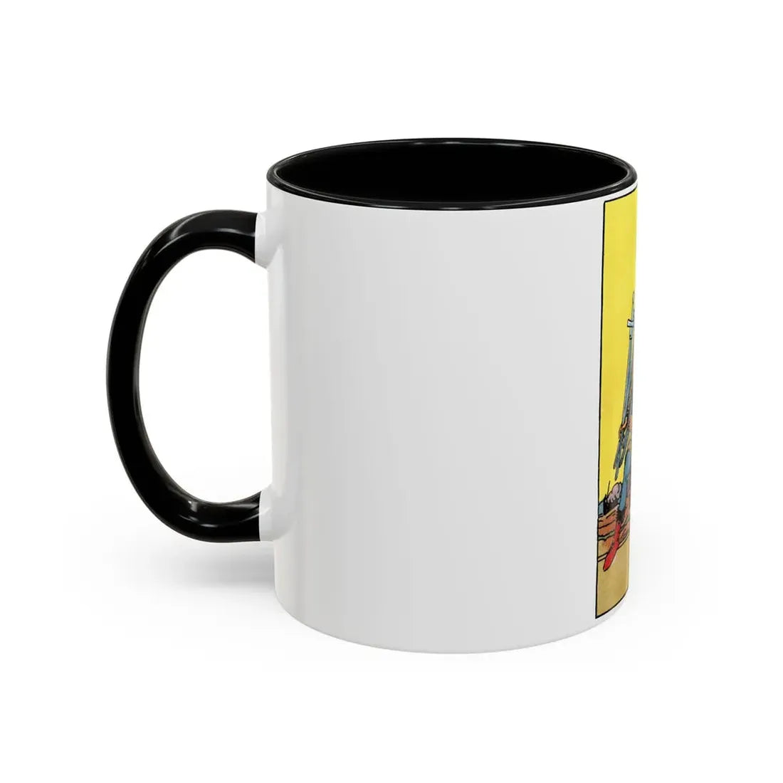 The 7 of Swords (Tarot Card) Accent Coffee Mug - Go Mug Yourself