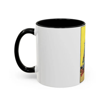 The 7 of Swords (Tarot Card) Accent Coffee Mug - Go Mug Yourself