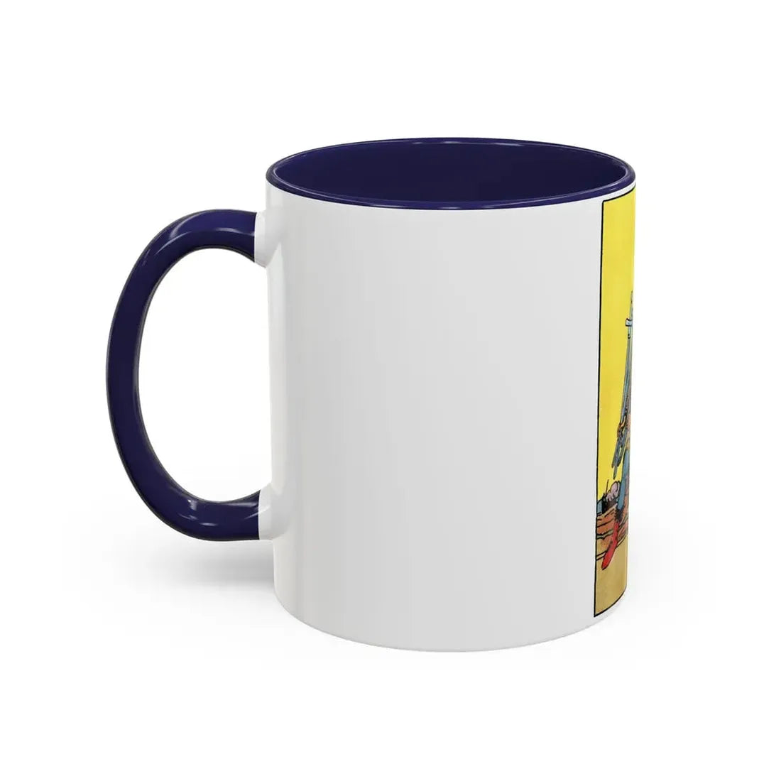 The 7 of Swords (Tarot Card) Accent Coffee Mug - Go Mug Yourself