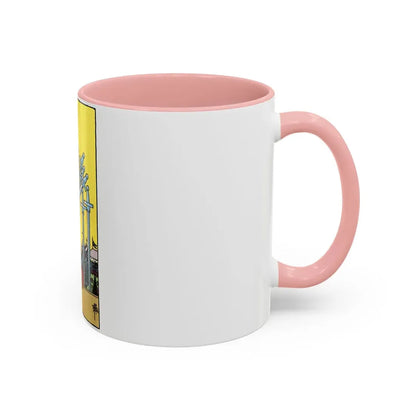 The 7 of Swords (Tarot Card) Accent Coffee Mug - Go Mug Yourself