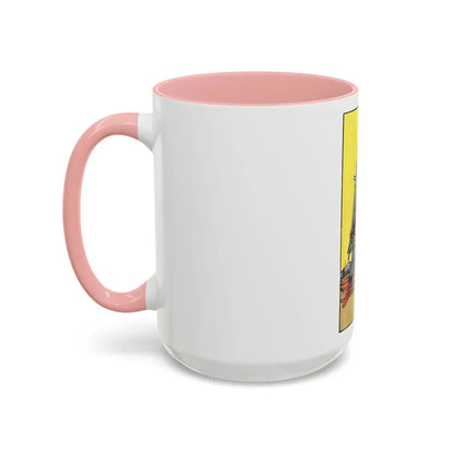The 7 of Swords (Tarot Card) Accent Coffee Mug - Go Mug Yourself
