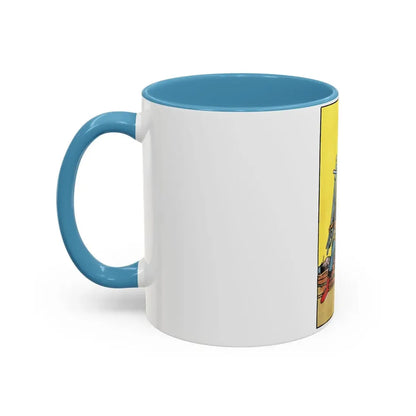 The 7 of Swords (Tarot Card) Accent Coffee Mug - Go Mug Yourself