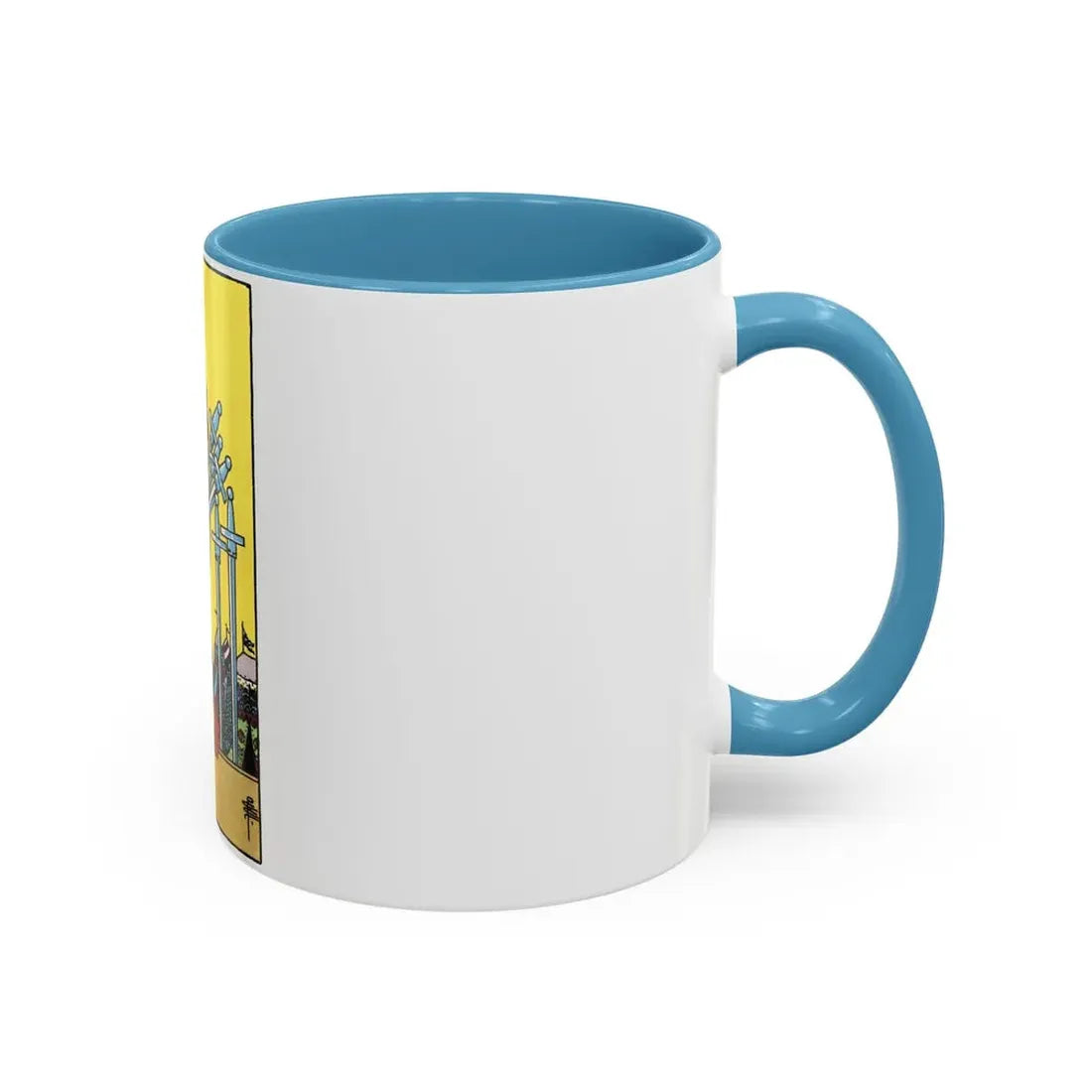 The 7 of Swords (Tarot Card) Accent Coffee Mug - Go Mug Yourself