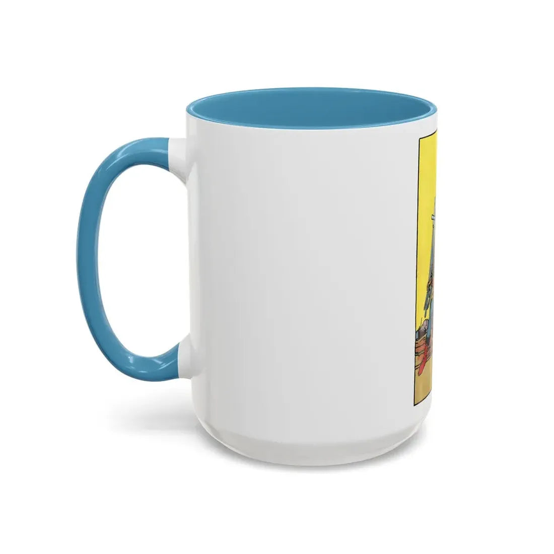 The 7 of Swords (Tarot Card) Accent Coffee Mug - Go Mug Yourself