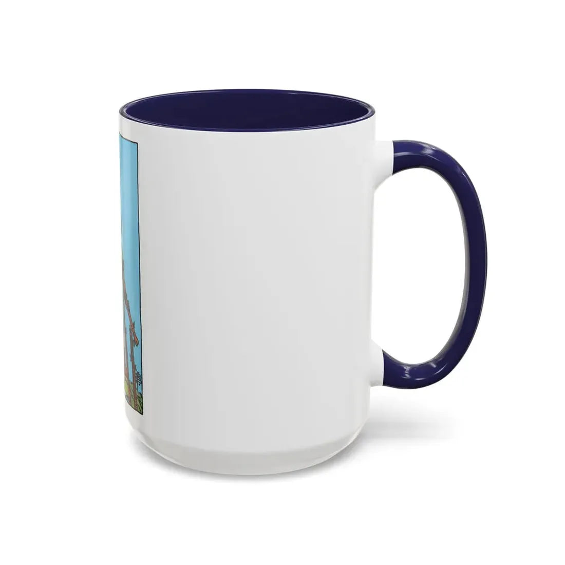The 7 of Wands (Tarot Card) Accent Coffee Mug - Go Mug Yourself