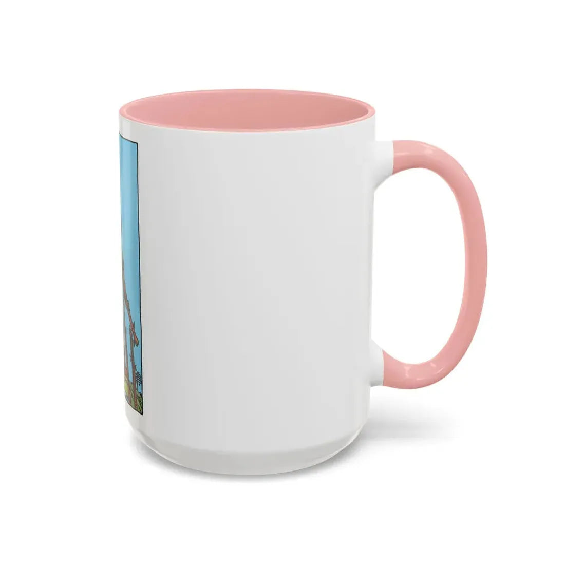 The 7 of Wands (Tarot Card) Accent Coffee Mug - Go Mug Yourself