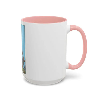 The 7 of Wands (Tarot Card) Accent Coffee Mug - Go Mug Yourself