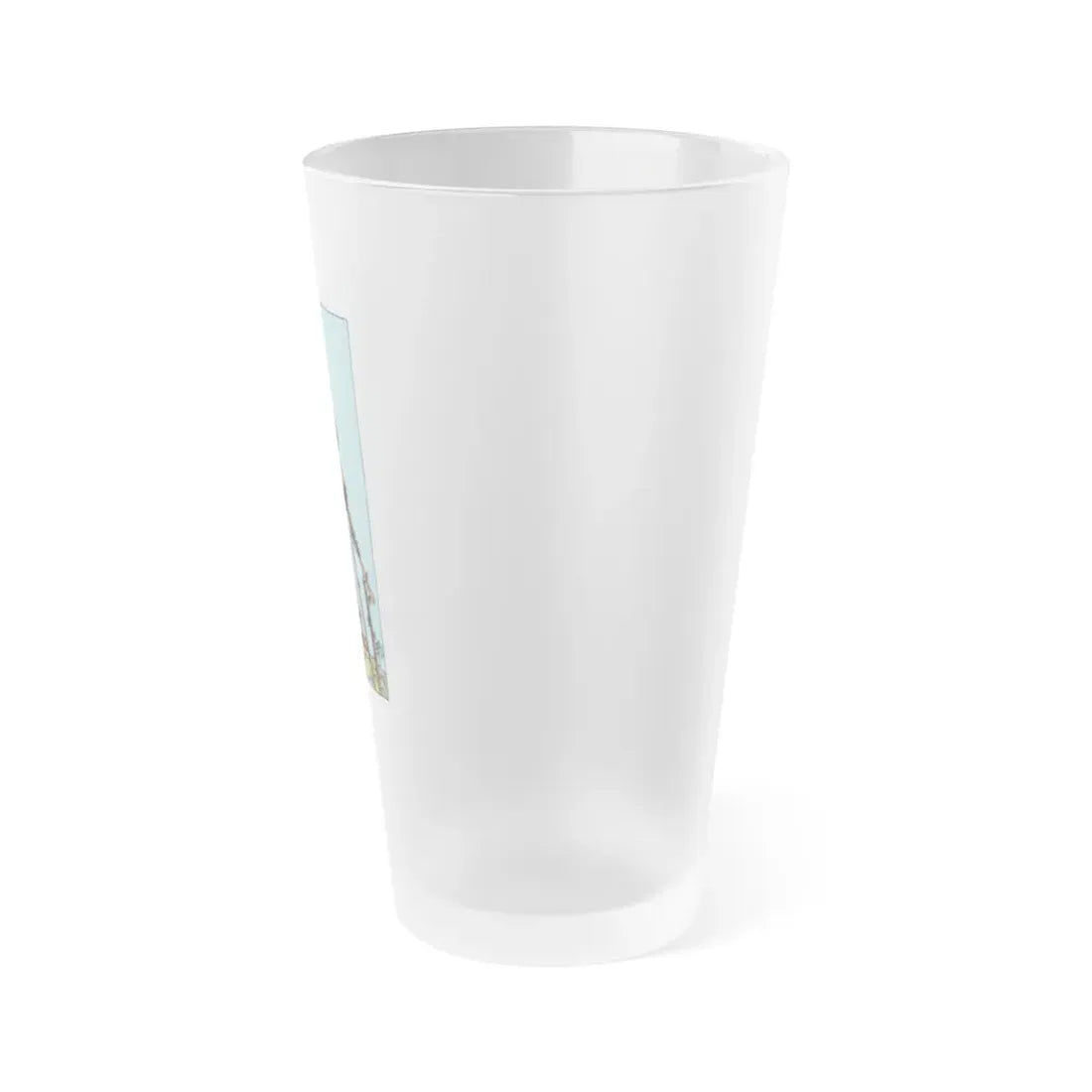 The 7 of Wands (Tarot Card) Frosted Pint Glass 16oz - Go Mug Yourself