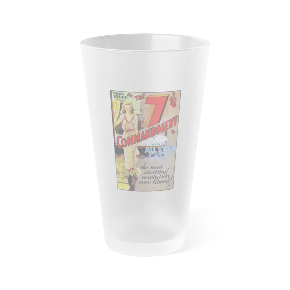 THE 7TH COMMANDMENT 1932 Movie Poster - Frosted Pint Glass 16oz-Go Mug Yourself