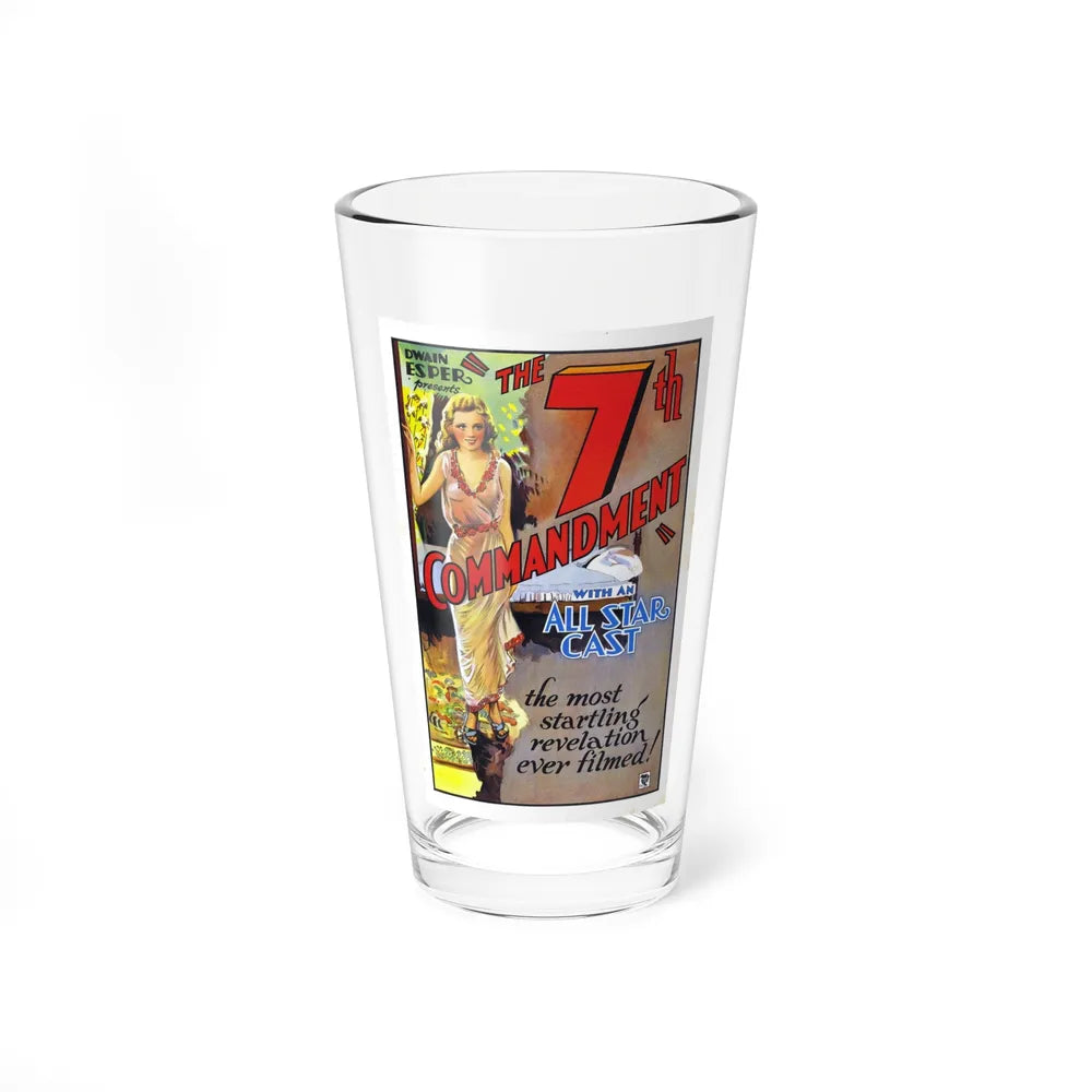 THE 7TH COMMANDMENT 1932 Movie Poster - Pint Glass 16oz-16oz-Go Mug Yourself