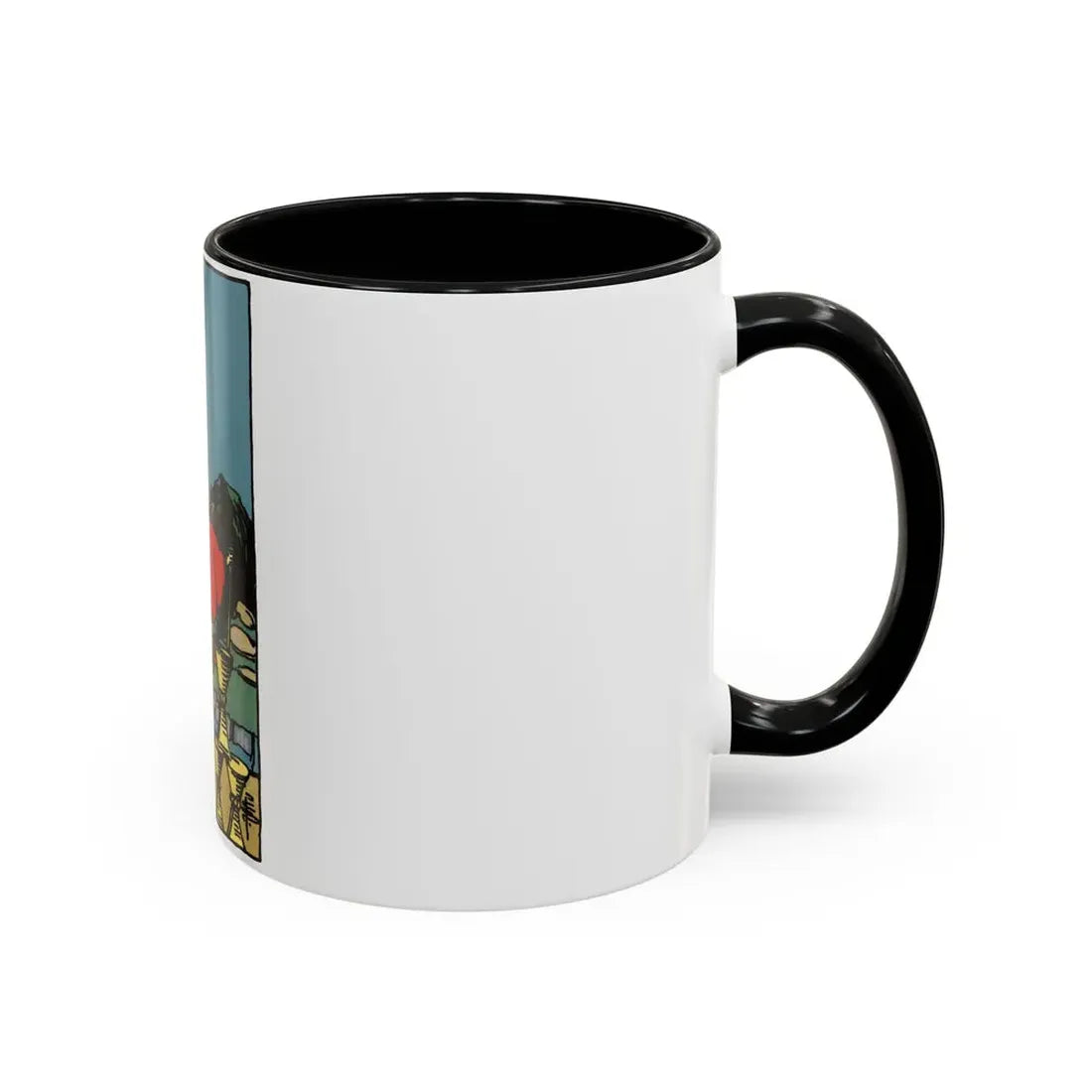 The 8 of Cups (Tarot Card) Accent Coffee Mug - Go Mug Yourself