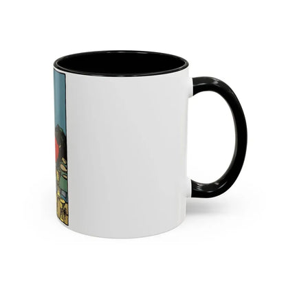 The 8 of Cups (Tarot Card) Accent Coffee Mug - Go Mug Yourself