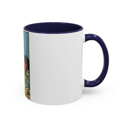 The 8 of Cups (Tarot Card) Accent Coffee Mug - Go Mug Yourself