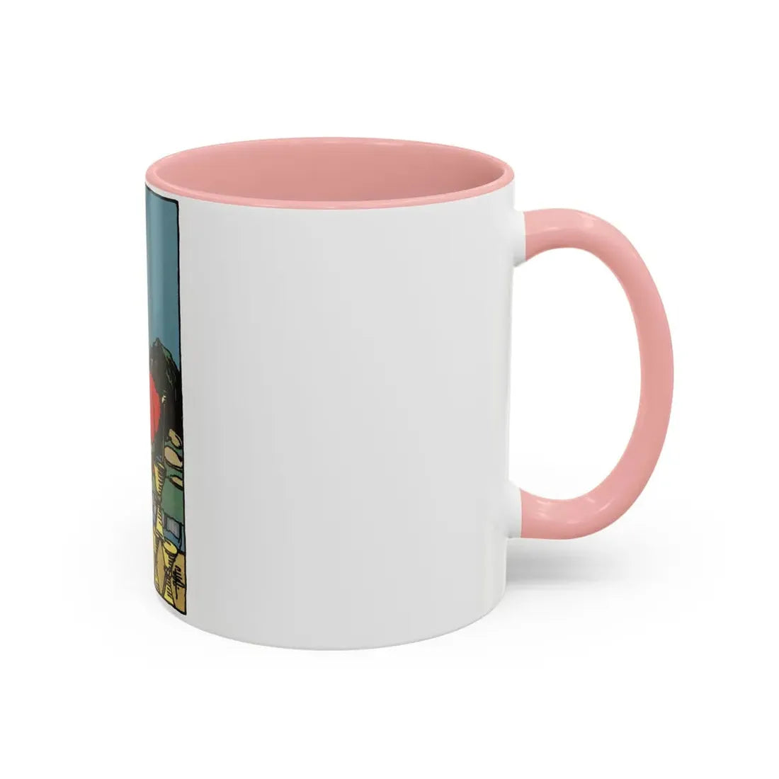 The 8 of Cups (Tarot Card) Accent Coffee Mug - Go Mug Yourself